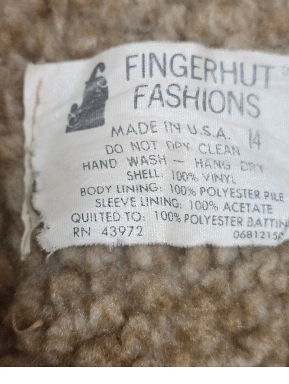 VTG 70s Fingerhut Fashions Penny Lane Faux Suede Sherpa Coat M Boho Hippie Chore
